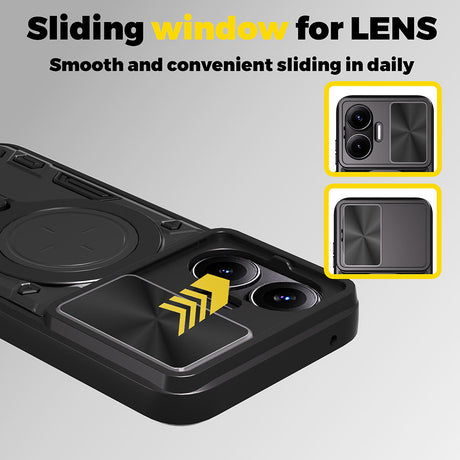 Husa de protectie Techsuit CamGuard Pro compatibil cu Xiaomi Poco F7, Albastru