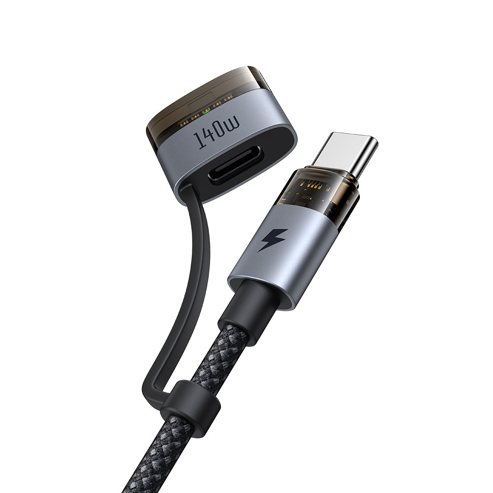Cablu Mcdodo 2in1 (CA-8860), USB-C la USB-C + MagSafe 3, 240W, 2m, Negru