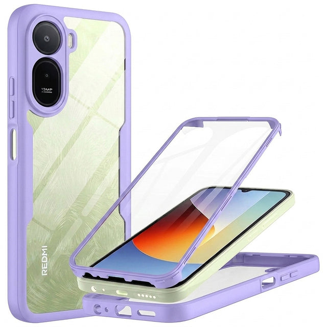 TechSuit Folie de protectie Techsuit ColorVerse 360 Series + compatibil cu Xiaomi Redmi A7 Pro 4G, Mov