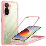 TechSuit Folie de protectie Techsuit ColorVerse 360 Series + compatibil cu Xiaomi Redmi A7 Pro 4G, Roz