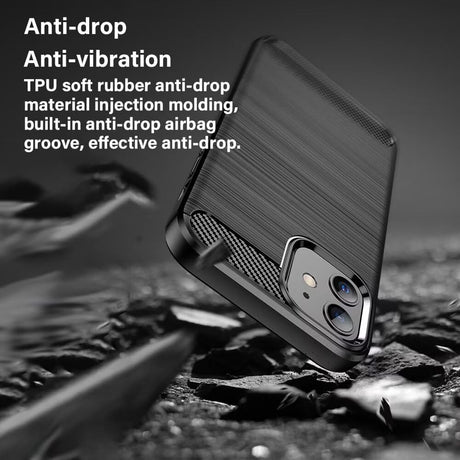 Husa pentru Sony Xperia 1 VIII - Techsuit Carbon Silicone - Black