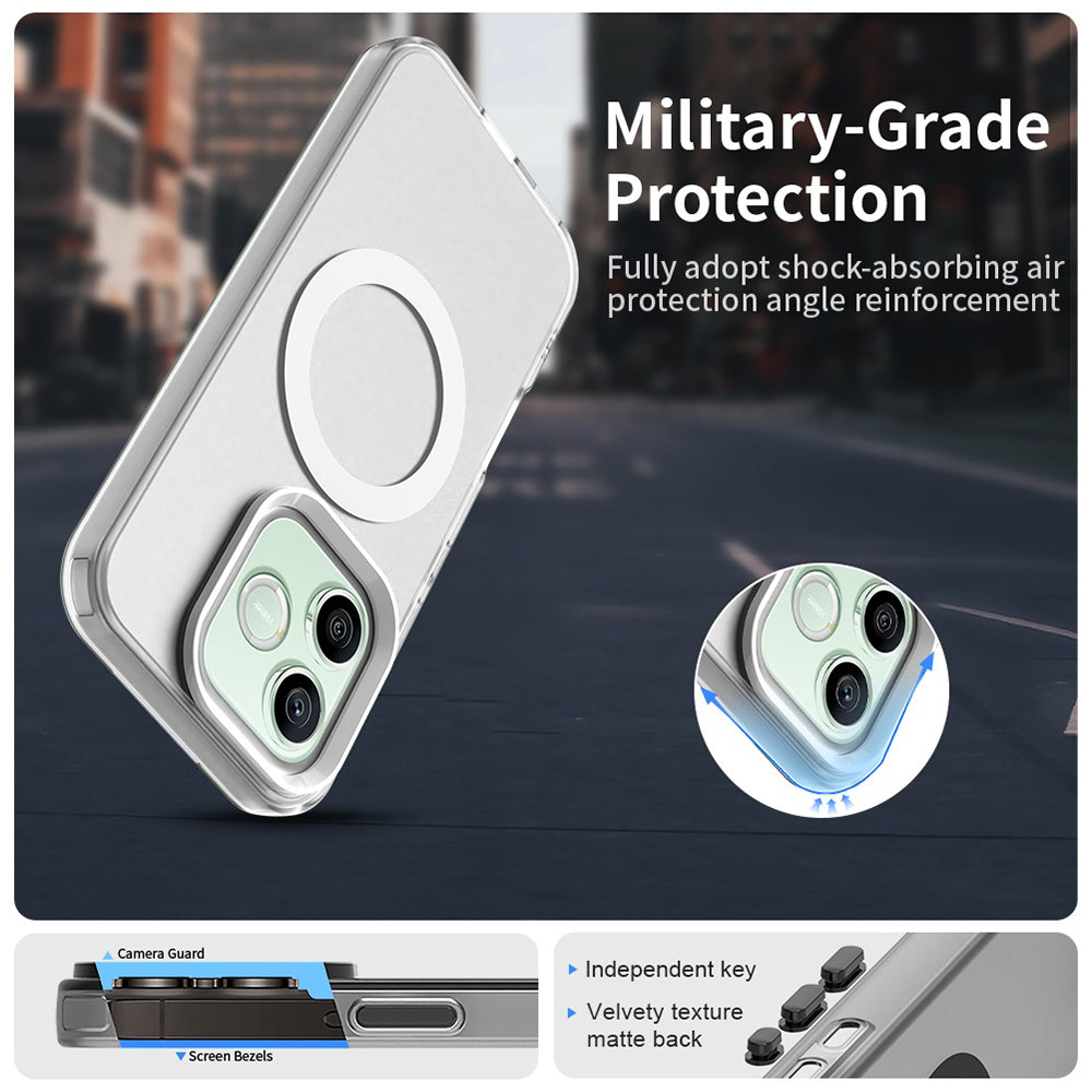 Husa pentru Honor 600 / 600 Pro - Techsuit CandyCase MagSafe - White