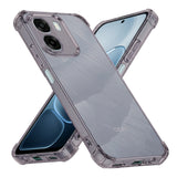 Husa de protectie Techsuit Shockproof Clear Silicone compatibil cu Oppo A6x 4G / A6x 5G / A6k 4G, Gri Fumuriu