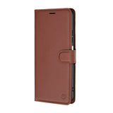 Husa de protectie Techsuit Leather Folio compatibil cu Xiaomi Redmi A7 Pro 4G, Maro