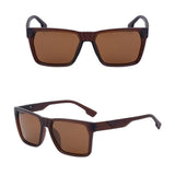 Ochelari de soare Techsuit (8500), Flat-Top, UV400, Maro
