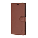 Husa de protectie Techsuit Leather Folio compatibil cu Xiaomi Poco X8 Pro Max, Maro
