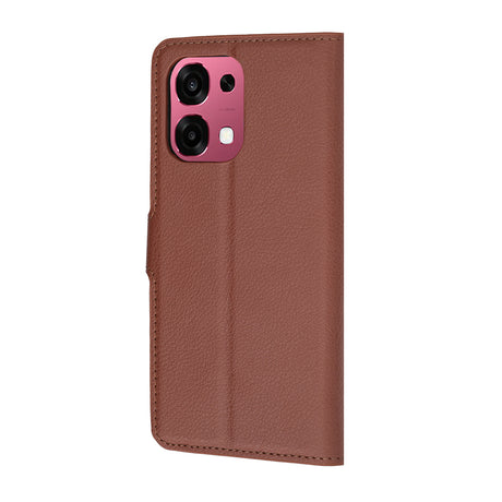 Husa de protectie Techsuit Leather Folio compatibil cu Oppo A6 Pro 4G / A6 Pro 5G, Maro