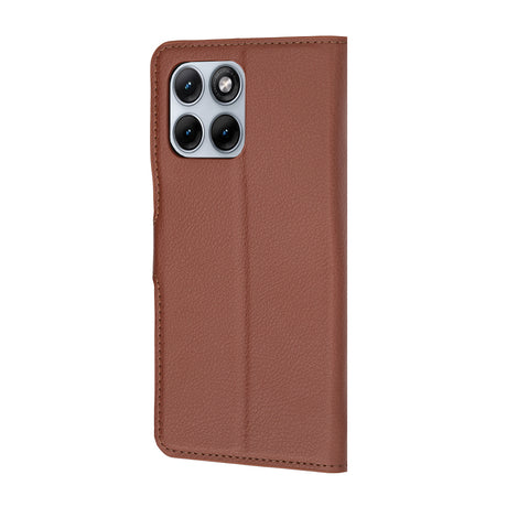 Husa de protectie Techsuit Leather Folio compatibil cu Motorola Edge 70 Fusion, Maro