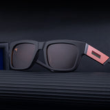 Ochelari de Soare Techsuit (8491), Patrat, TAC, Negru Mat