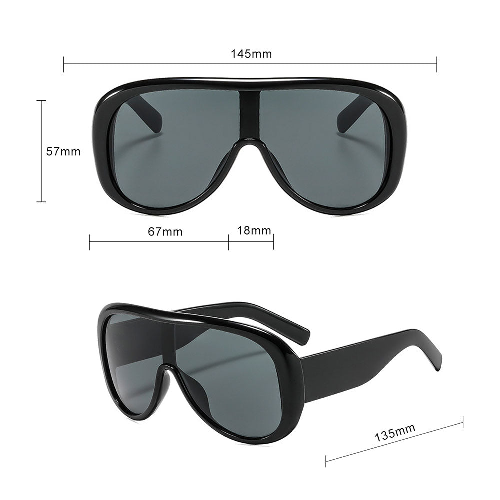 Ochelari de Soare Aviator Techsuit (89337), Negru