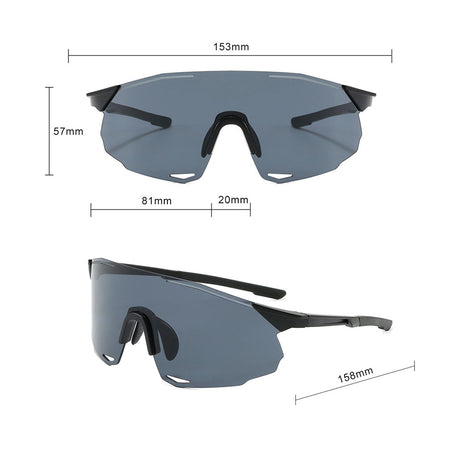 Ochelari Sport Techsuit (8853), TR90, Negru / Argintiu