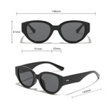 Ochelari de Soare Techsuit (17002), Oval, Policarbonat, Negru