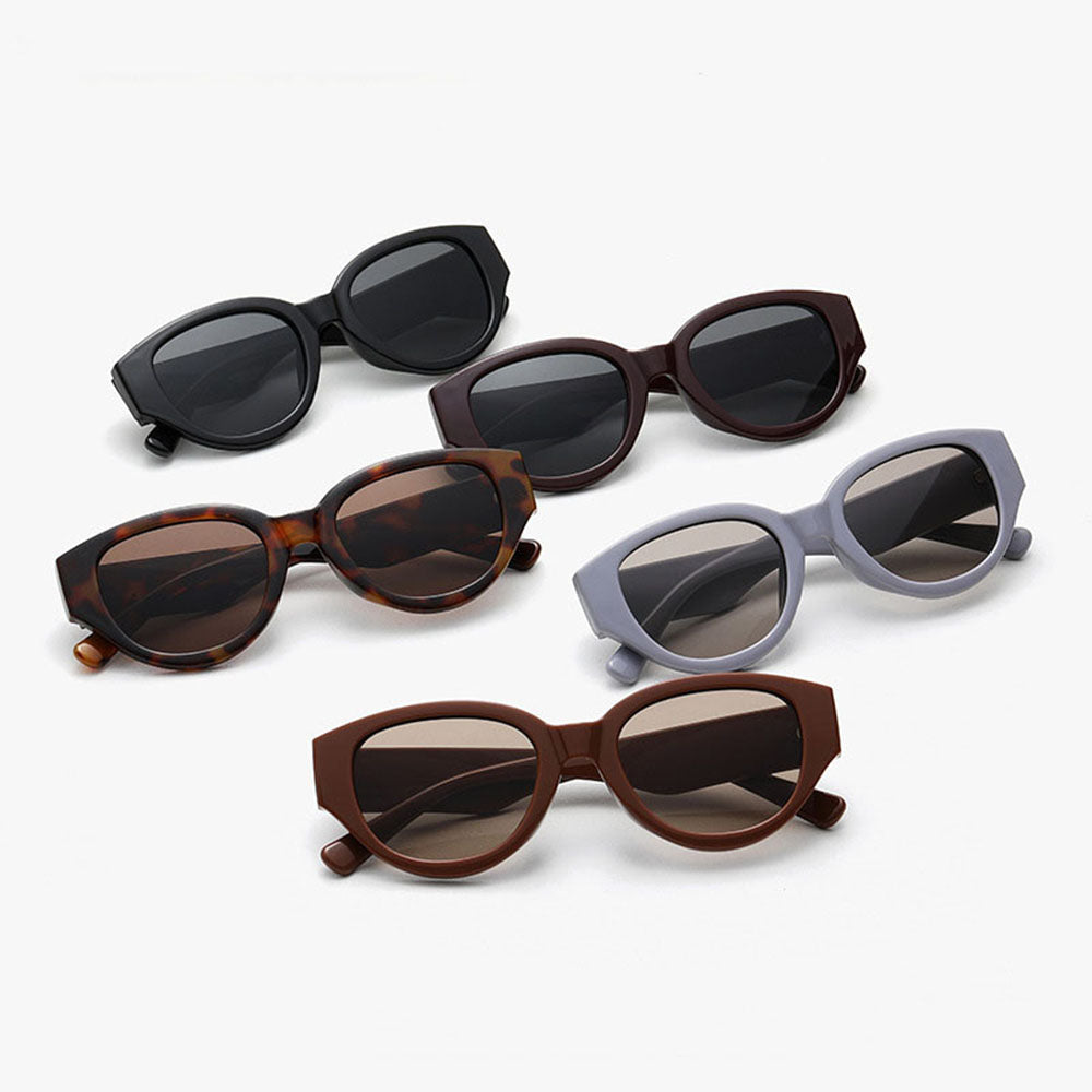 Ochelari de Soare Techsuit (17002), Ovali, Policarbonat, Gri / Maro