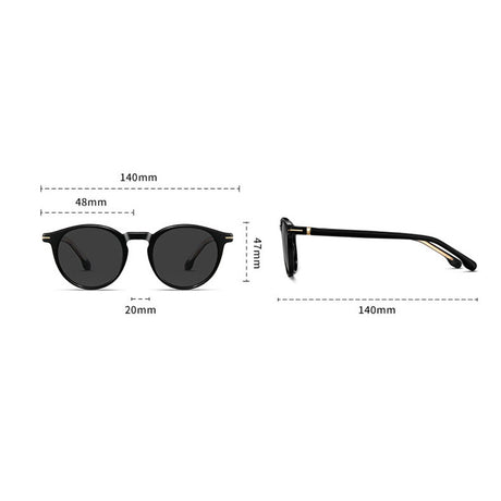 Ochelari de soare Techsuit (31235), TR90, Polarizati, Verde