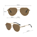 Ochelari de Soare Techsuit (8622), Aviator, Negru