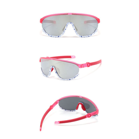 Ochelari de Soare Sport, pentru Copii, Polarizati - Techsuit (2025) - Pink