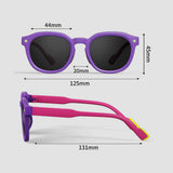Ochelari de Soare Techsuit (616), TPEE, Gri, Roz