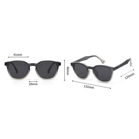 Ochelari de Soare Techsuit (691), TR90, Gri, Portocaliu