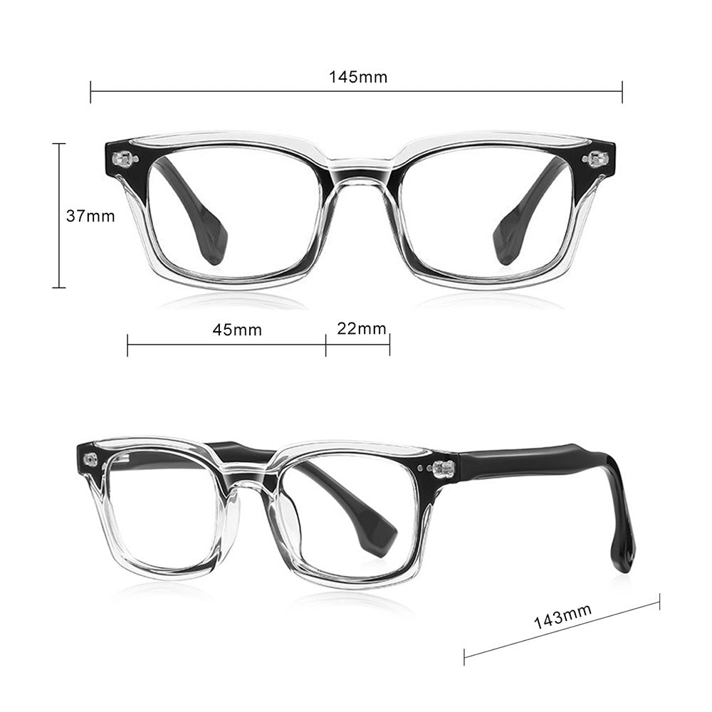 Ochelari Protectie Calculator Techsuit Reflex PC (LS084), Dreptunghiulara, Transparent, Albastru