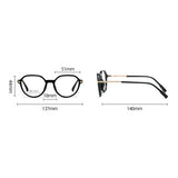 Ochelari Protectie Calculator Techsuit Reflex PC (TM1062), Browline, Transparent Maro