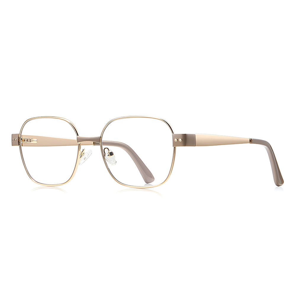 Ochelari Protectie Calculator Techsuit Reflex PC (3172), Dreptunghiular, Maro / Auriu