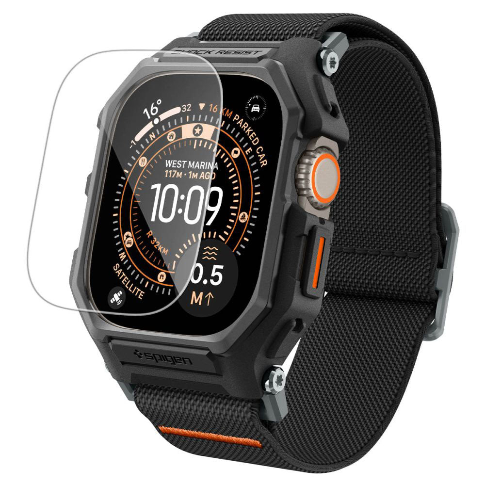 Curea smartwatch Spigen compatibil cu Apple Watch Ultra / Ultra 2 / Ultra 3, Negru