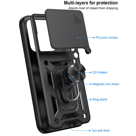 Husa de protectie Techsuit CamShield Series compatibil cu Motorola Edge 70 Pro, Albastru