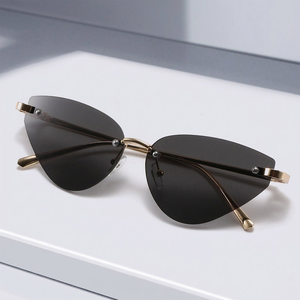 Ochelari de Soare Techsuit (S099), Cat Eye, Negru