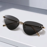 Ochelari de Soare Techsuit (S099), Cat Eye, Negru