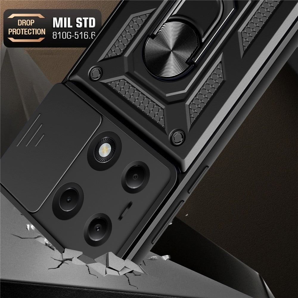 Husa de protectie Techsuit CamShield Series compatibil cu Xiaomi Redmi Note 13 Pro 4G / Poco M6 Pro 4G, Negru