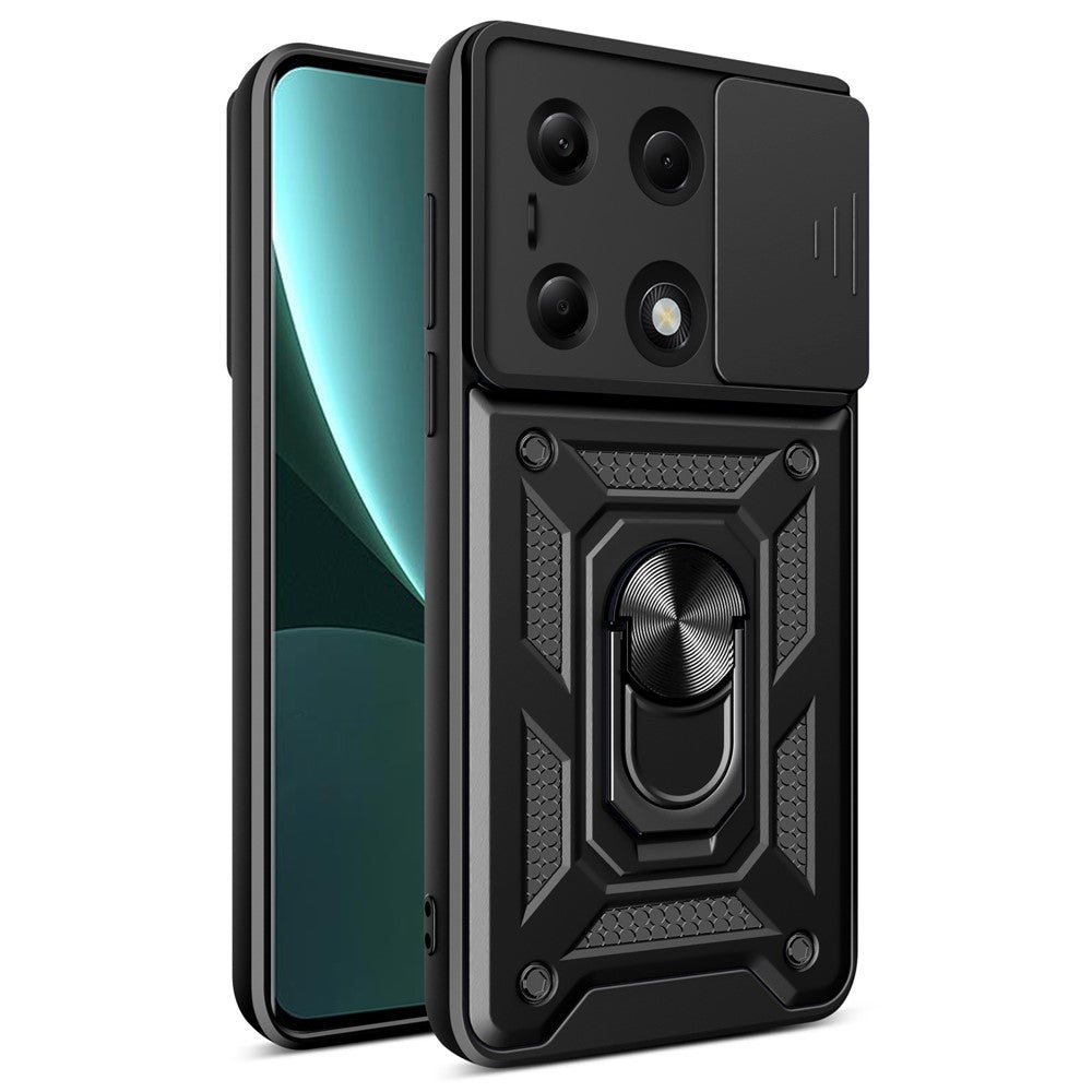 Husa de protectie Techsuit CamShield Series compatibil cu Xiaomi Redmi Note 13 Pro 4G / Poco M6 Pro 4G, Negru