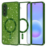 Husa de protectie Techsuit Luxury Glitter MagSafe compatibil cu Samsung Galaxy A57 5G, Verde