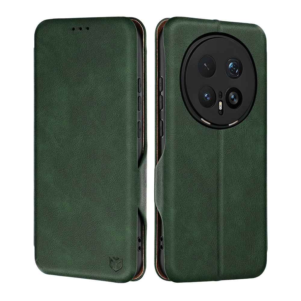 Husa de protectie Techsuit Safe Wallet Plus compatibil cu Honor Magic8 Pro, Verde