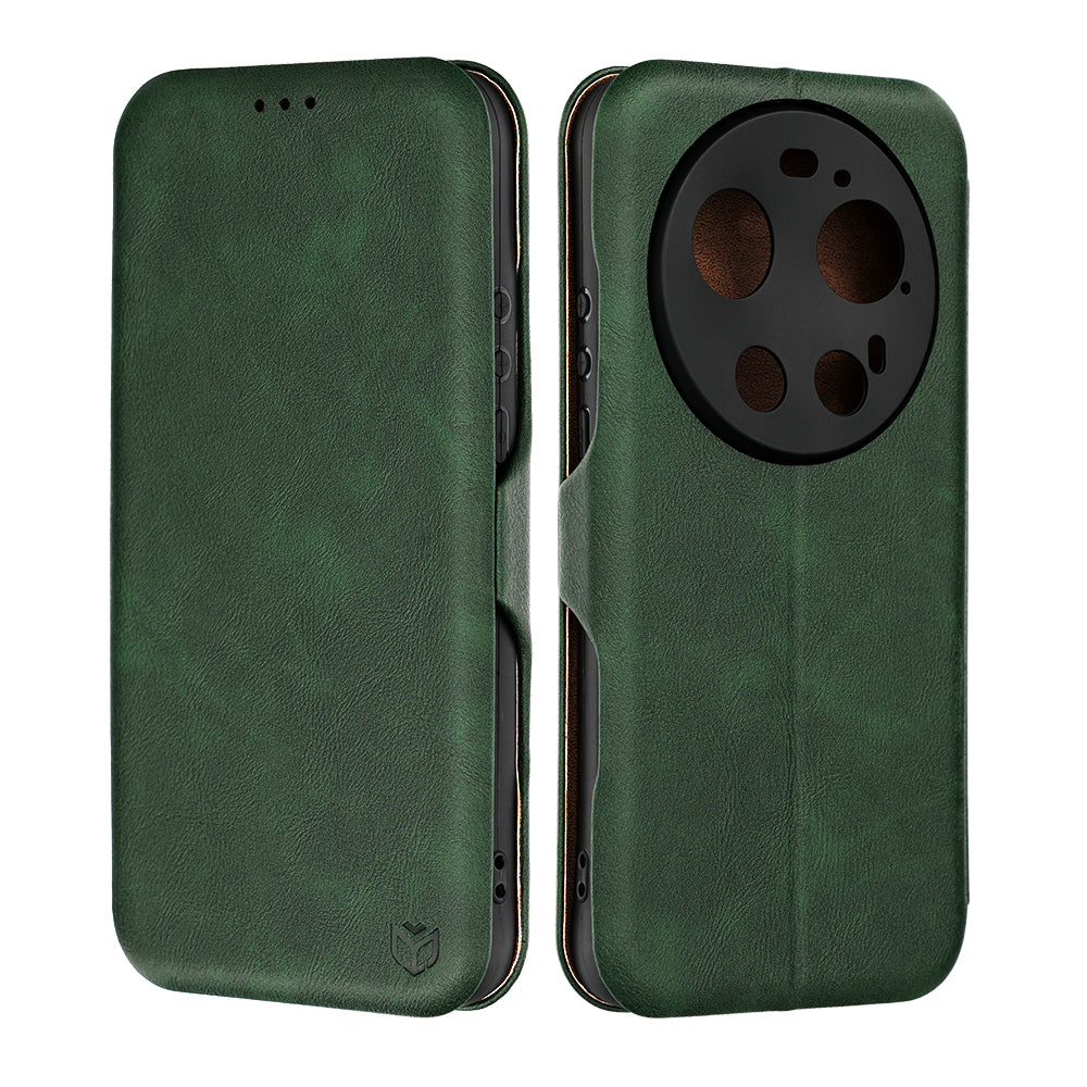 Husa de protectie Techsuit Safe Wallet Plus compatibil cu Xiaomi 17 Ultra, Verde