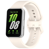 Curea smartwatch Techsuit compatibil cu Samsung Galaxy Fit3, Alb crem