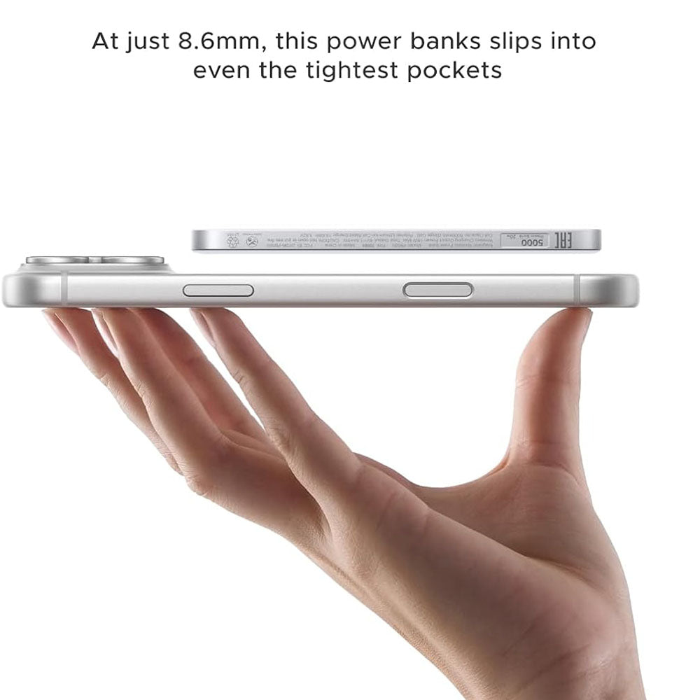 Baterie externa Ugreen PB580 (95931B), 5000mAh, 15W, Alb