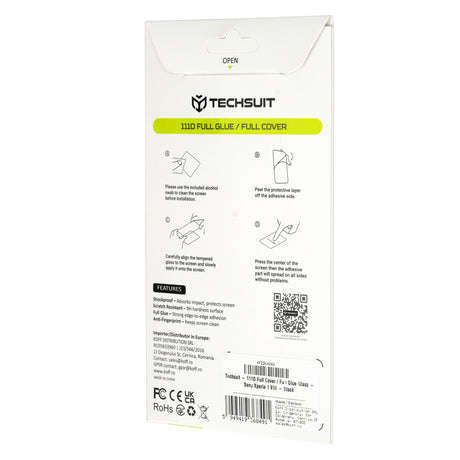 Folie de protectie Techsuit 111D compatibil cu Xiaomi 17T Pro, Negru