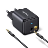 Adaptor Ugreen Bluetooth Receiver BT523 (65059), Jack 3.5mm, Hi-Res Audio, Negru