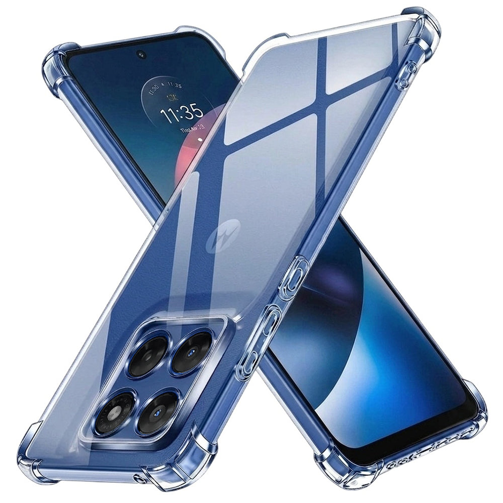 Husa de protectie Techsuit Shockproof Clear Silicone compatibil cu Motorola Moto G37 / G37 Power / G47, Transparent