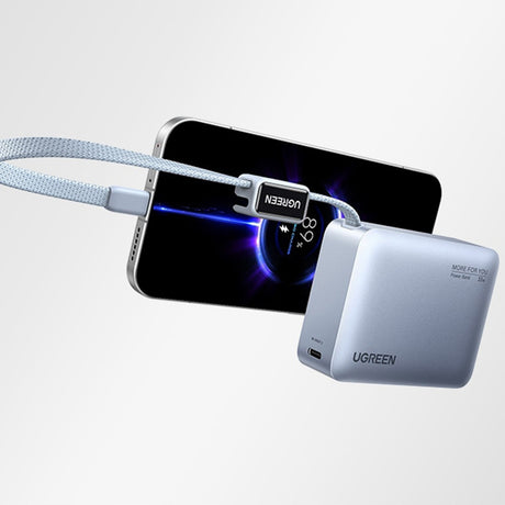 Baterie externa Ugreen PB584 (75173B), 10000mAh, USB / Type-C, 33W, Gri