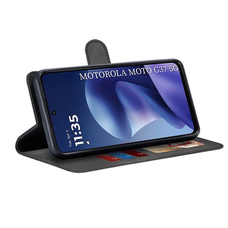 Husa de protectie Techsuit Diary Book compatibil cu Motorola Moto G37 / G37 Power / G47, Negru