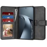 Husa de protectie Techsuit Diary Book compatibil cu Xiaomi 17T Pro, Negru