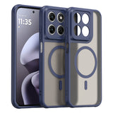 Husa de protectie Techsuit HaloFrost II MagSafe compatibil cu Motorola Moto G87 / G77 / G67, Albastru