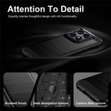 Husa de protectie Techsuit Carbon Silicone compatibil cu Motorola Edge 70 Pro, Negru