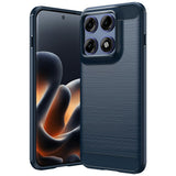 Husa de protectie Techsuit Carbon Silicone compatibil cu Motorola Edge 70 Pro, Albastru