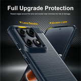 Husa de protectie Techsuit Carbon Silicone compatibil cu Motorola Edge 70 Pro, Albastru