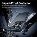 Husa de protectie Techsuit Carbon Silicone compatibil cu Motorola Edge 70 Pro, Albastru