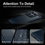 Husa de protectie Techsuit Carbon Silicone compatibil cu Motorola Edge 70 Pro, Albastru
