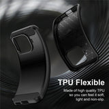 Husa de protectie Techsuit Carbon Silicone compatibil cu Xiaomi 17T, Negru