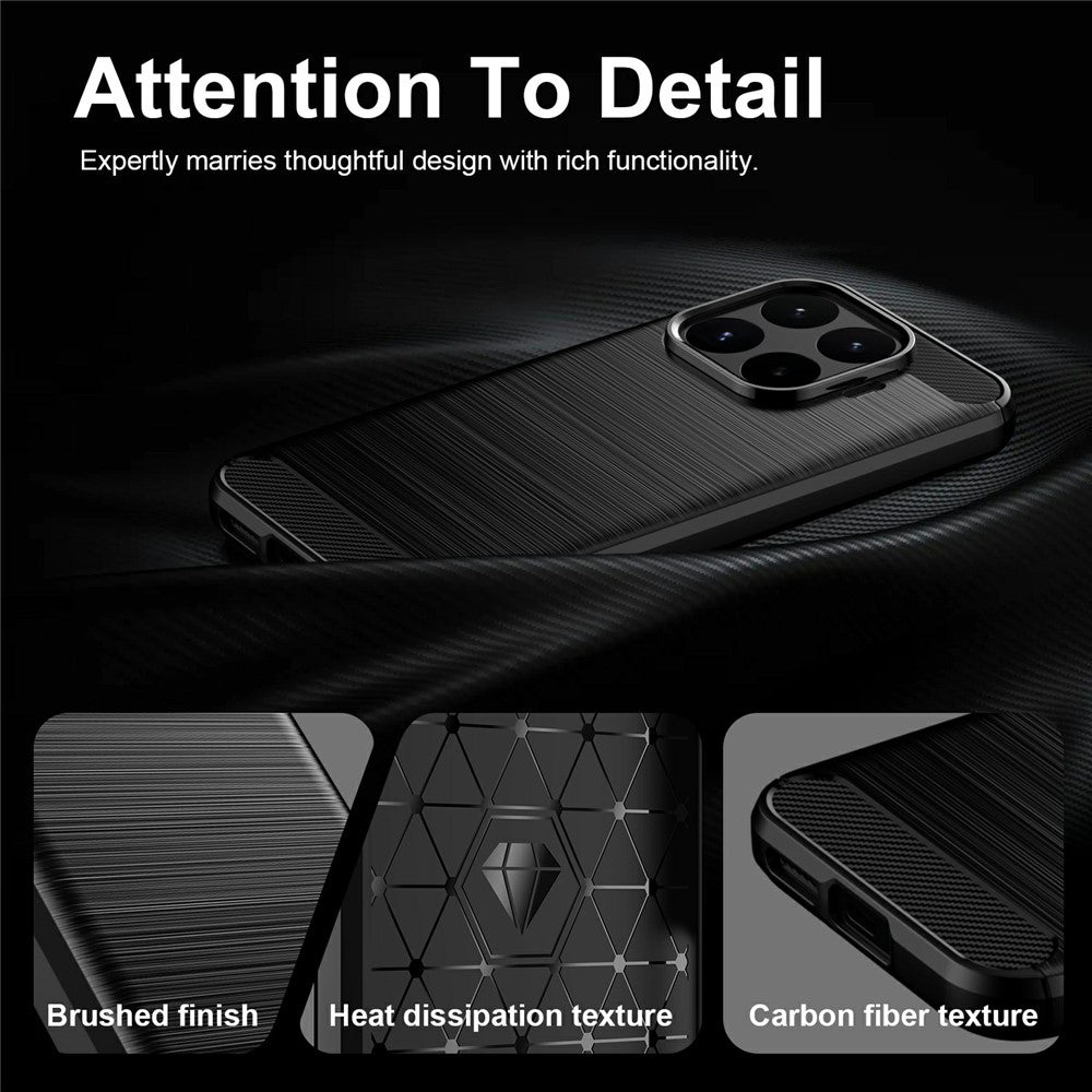 Husa de protectie Techsuit Carbon Silicone compatibil cu Xiaomi 17T, Negru